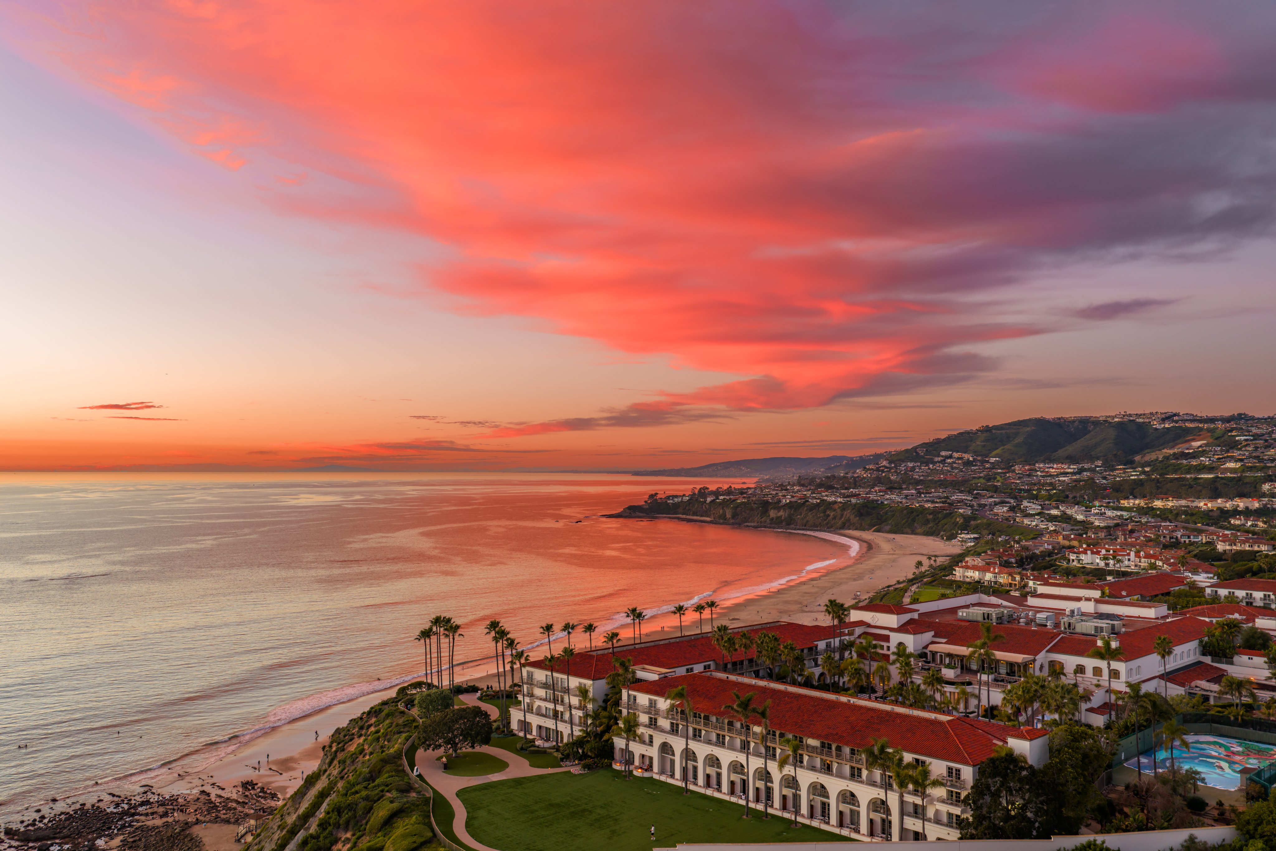 Dana Point hotel sunset